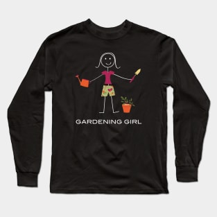 Funny Womens Gardening Girl Long Sleeve T-Shirt